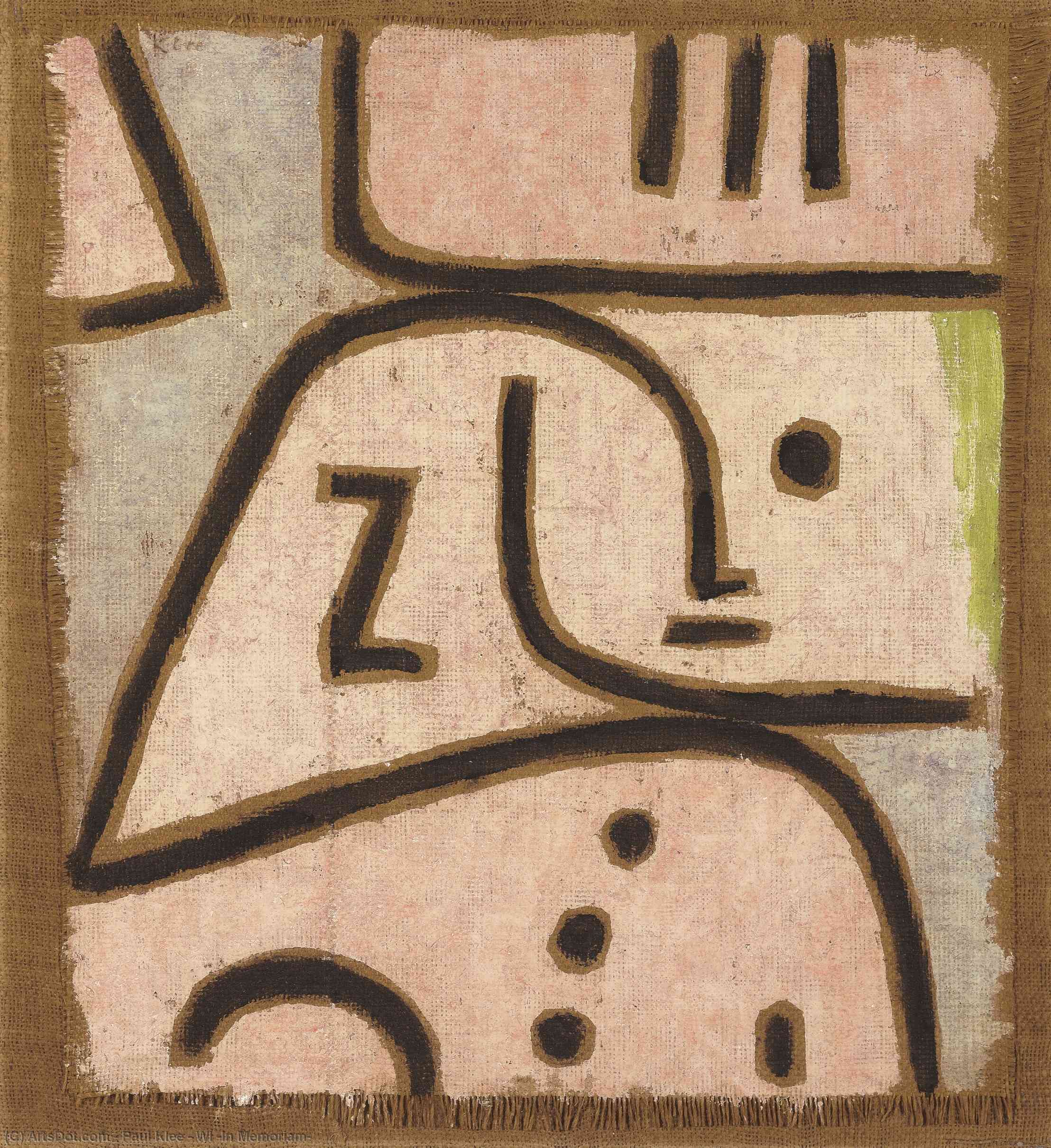Wikoo.org - موسوعة الفنون الجميلة - اللوحة، العمل الفني Paul Klee - WI (In Memoriam)