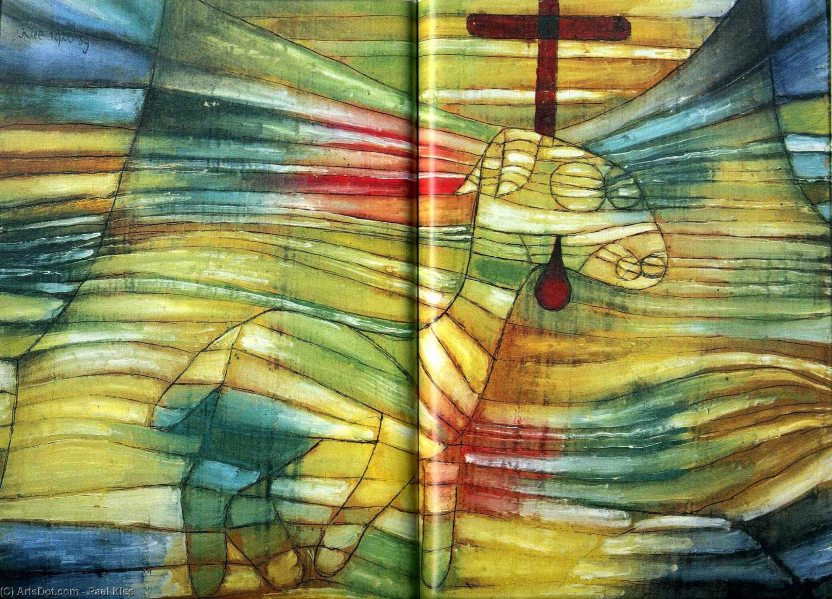Wikoo.org - موسوعة الفنون الجميلة - اللوحة، العمل الفني Paul Klee - The Lamb