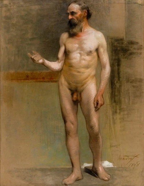 Wikioo.org - The Encyclopedia of Fine Arts - Painting, Artwork by Paul Mathiopoulos - Male nude