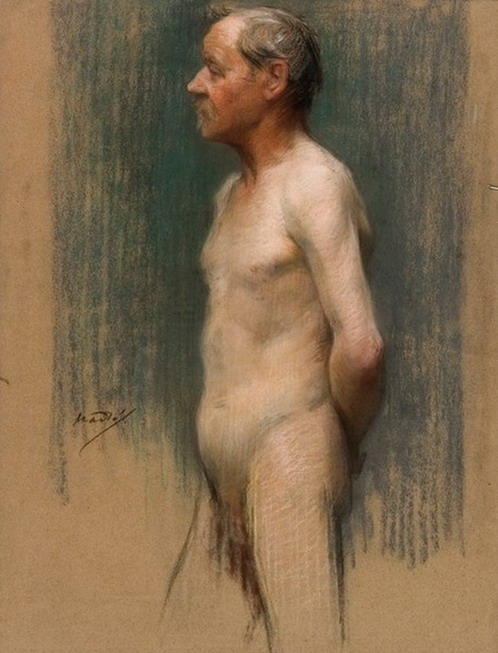 WikiOO.org - Encyclopedia of Fine Arts - Maľba, Artwork Paul Mathiopoulos - Nude standing
