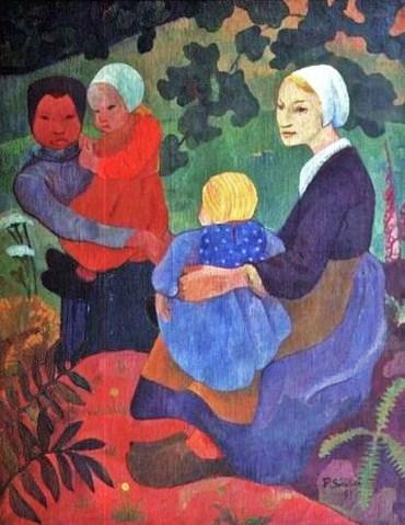 WikiOO.org - Енциклопедия за изящни изкуства - Живопис, Произведения на изкуството Paul Serusier - The Young Mothers