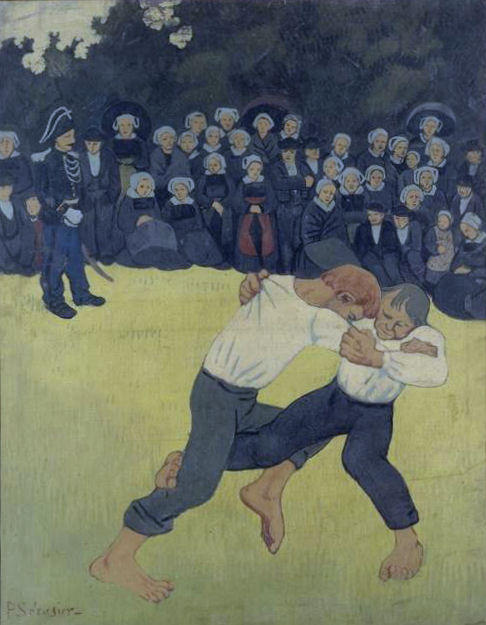 WikiOO.org - Енциклопедія образотворчого мистецтва - Живопис, Картини
 Paul Serusier - The Wrestling Bretons