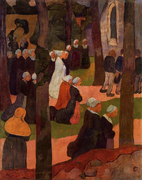 Wikioo.org - The Encyclopedia of Fine Arts - Painting, Artwork by Paul Serusier - A Breton Sunday