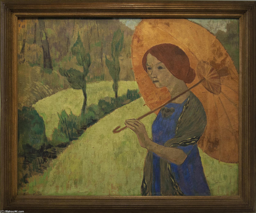 WikiOO.org - Енциклопедия за изящни изкуства - Живопис, Произведения на изкуството Paul Serusier - Madame Serusier with a Parasol