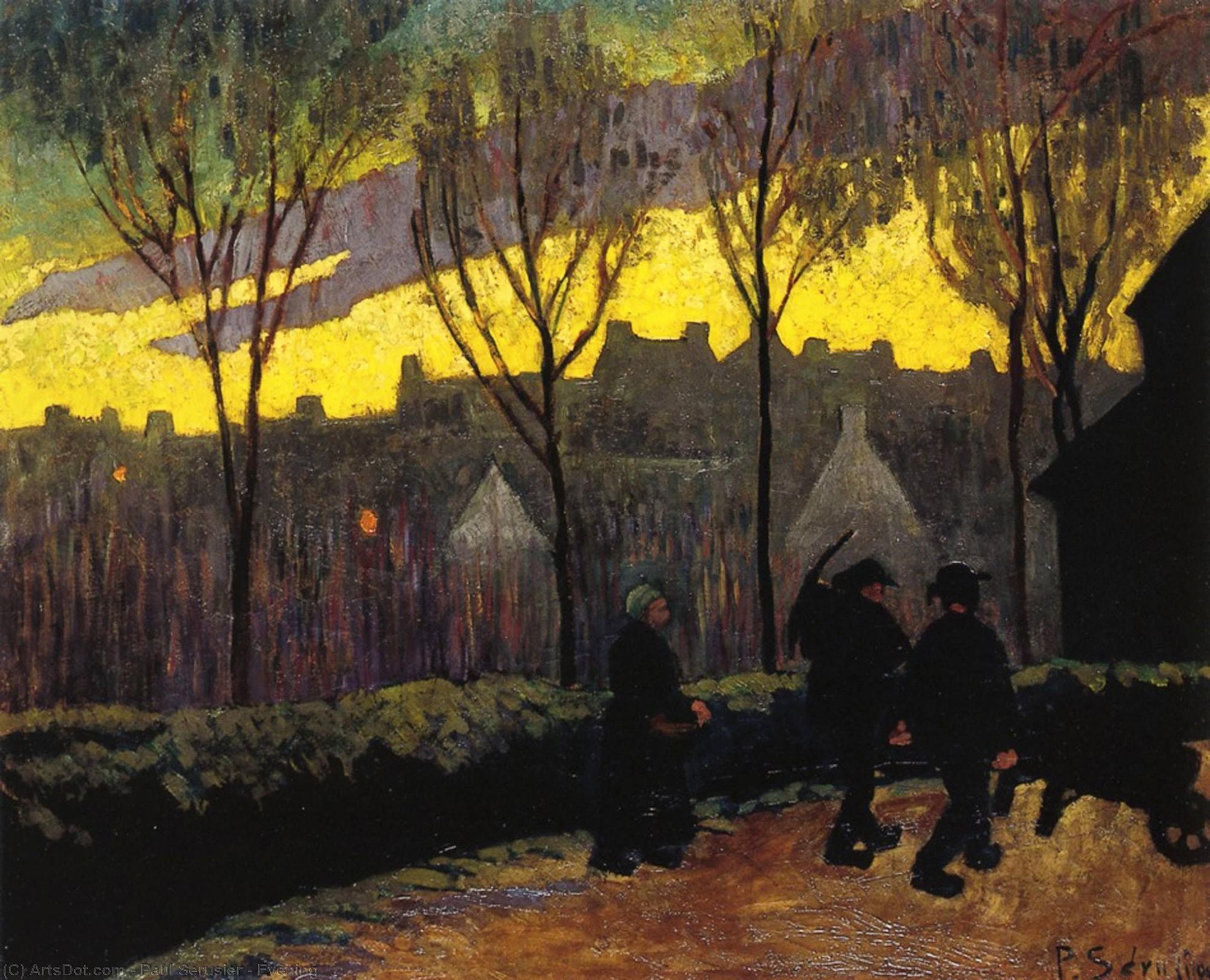 Wikioo.org - The Encyclopedia of Fine Arts - Painting, Artwork by Paul Serusier - Evening