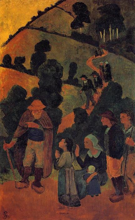 Wikioo.org - The Encyclopedia of Fine Arts - Painting, Artwork by Paul Serusier - Bretons on a Path