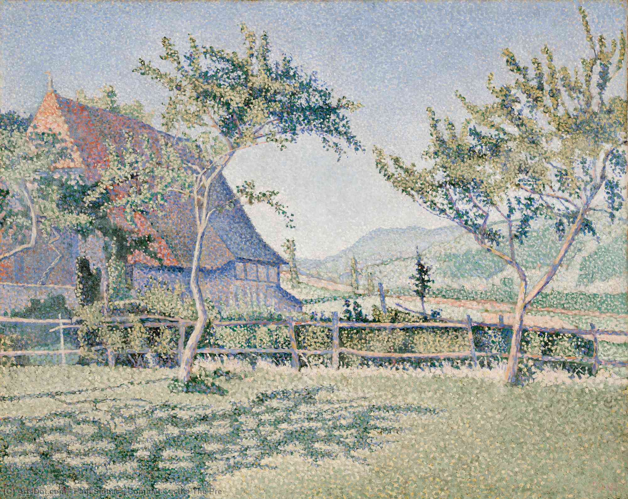 Wikioo.org - The Encyclopedia of Fine Arts - Painting, Artwork by Paul Signac - Comblat Castle, The Pre