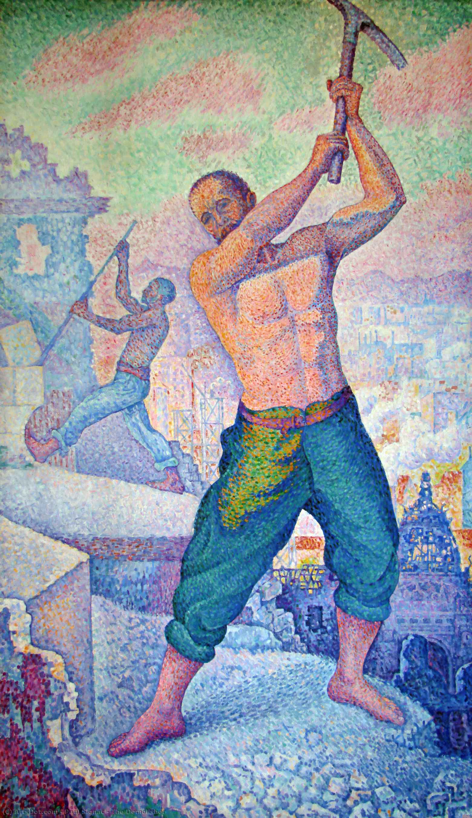 Wikioo.org - The Encyclopedia of Fine Arts - Painting, Artwork by Paul Signac - The Demolisher