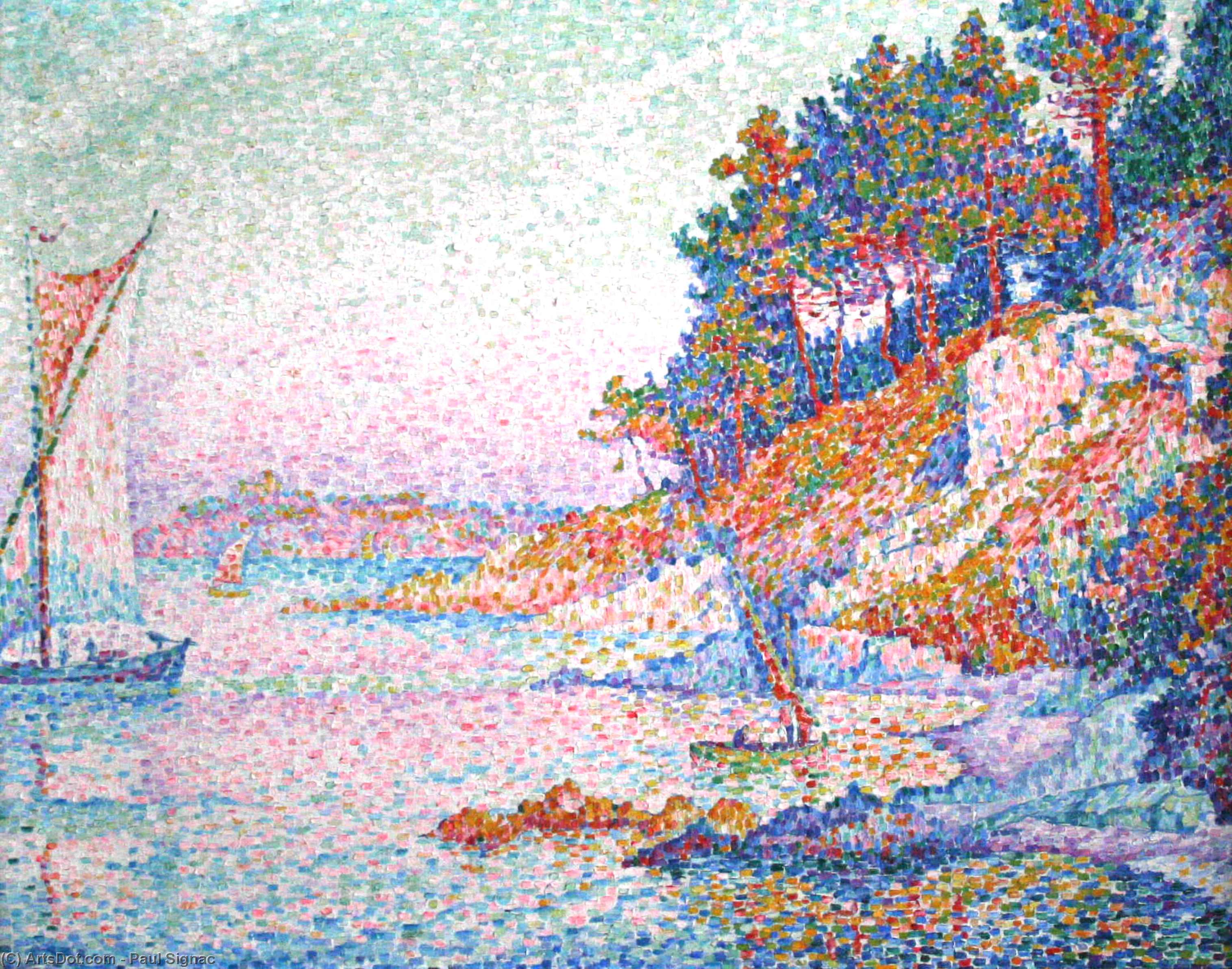 Wikioo.org - The Encyclopedia of Fine Arts - Painting, Artwork by Paul Signac - The bay