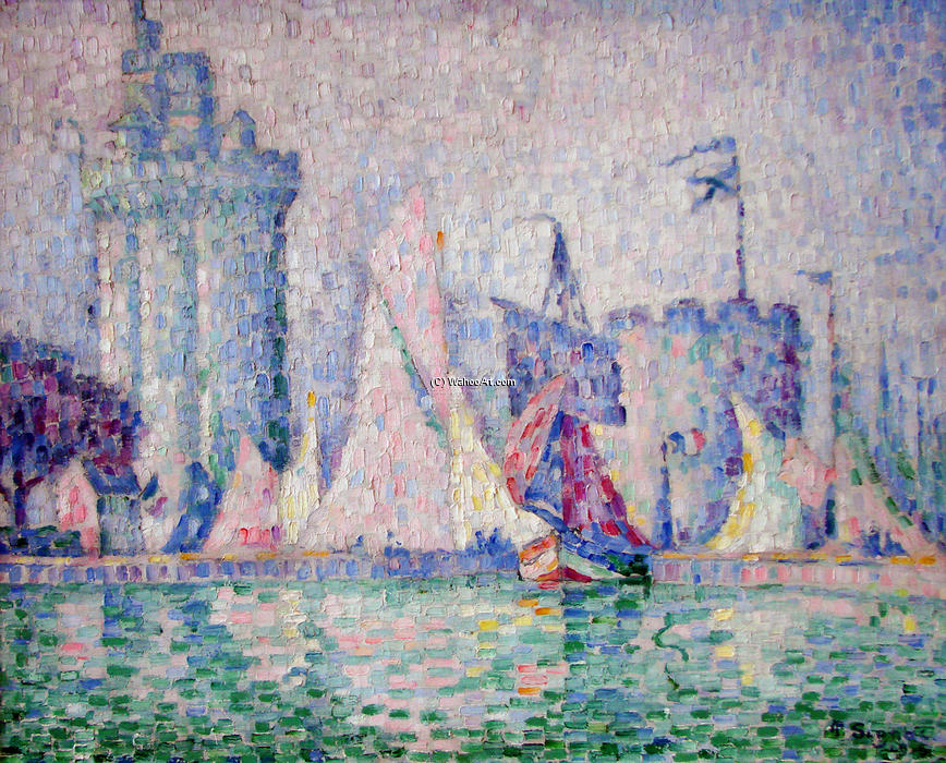 Wikioo.org - The Encyclopedia of Fine Arts - Painting, Artwork by Paul Signac - The Port of La Rochelle