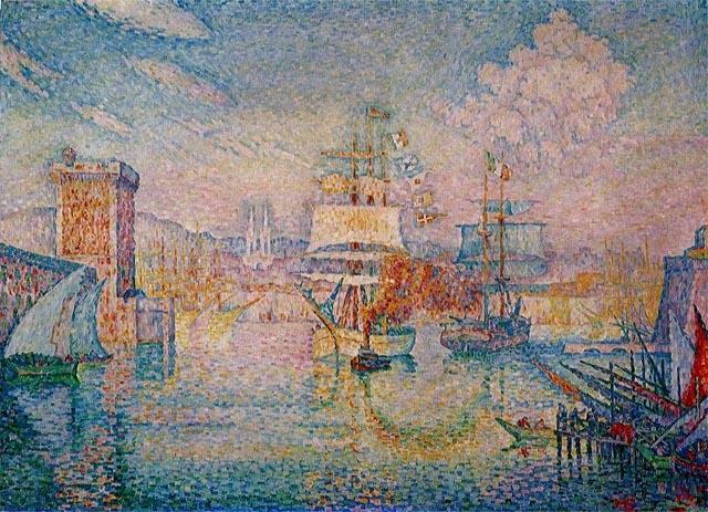 Wikioo.org - The Encyclopedia of Fine Arts - Painting, Artwork by Paul Signac - The Entrance to the Port of Marseille