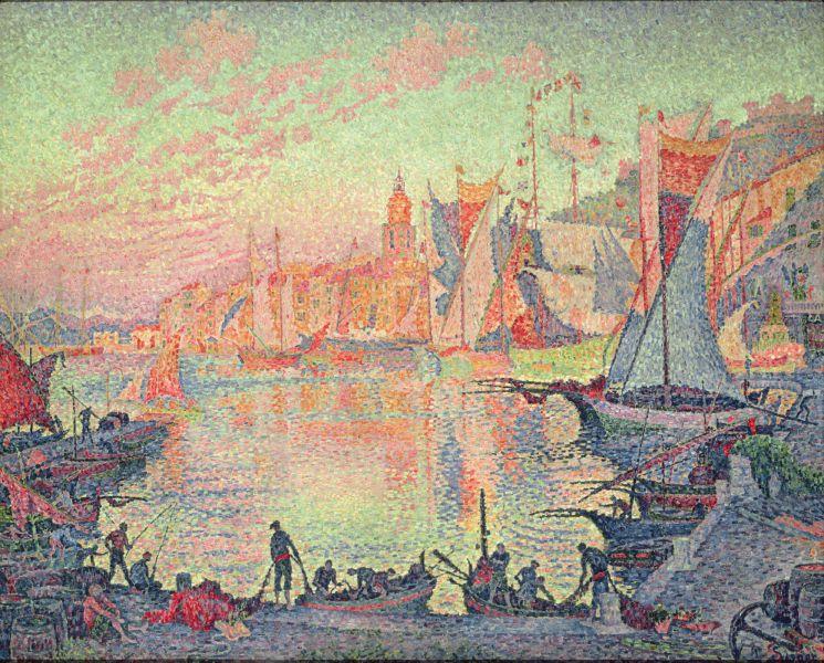 Wikioo.org - The Encyclopedia of Fine Arts - Painting, Artwork by Paul Signac - The Port of Saint Tropez