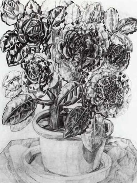WikiOO.org - Encyclopedia of Fine Arts - Malba, Artwork Pavel Filonov - Flowers
