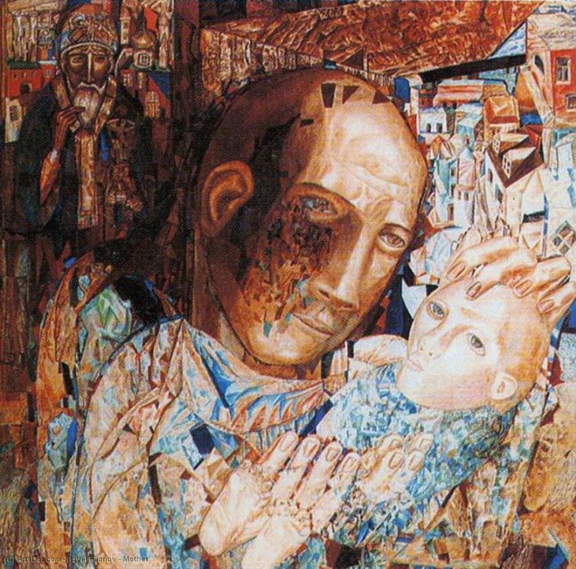 WikiOO.org - אנציקלופדיה לאמנויות יפות - ציור, יצירות אמנות Pavel Filonov - Mother