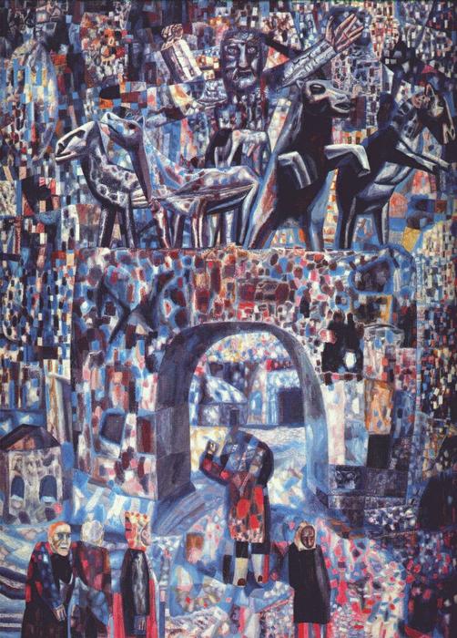 WikiOO.org - Enciklopedija likovnih umjetnosti - Slikarstvo, umjetnička djela Pavel Filonov - The Narva Gates