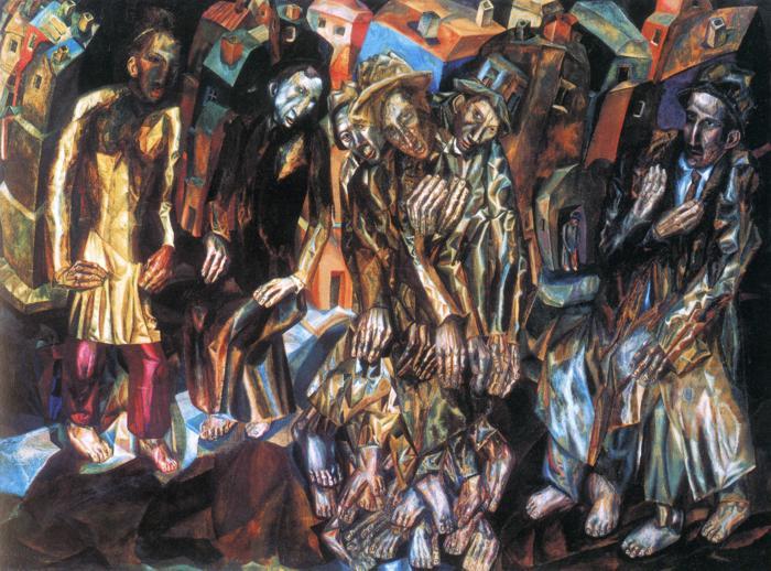 WikiOO.org - Encyclopedia of Fine Arts - Maľba, Artwork Pavel Filonov - Rebirth of the People