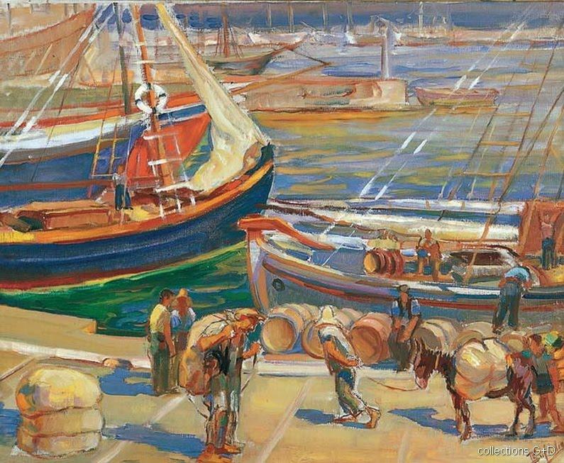 Wikioo.org - The Encyclopedia of Fine Arts - Painting, Artwork by Periklis Vyzantios - Port
