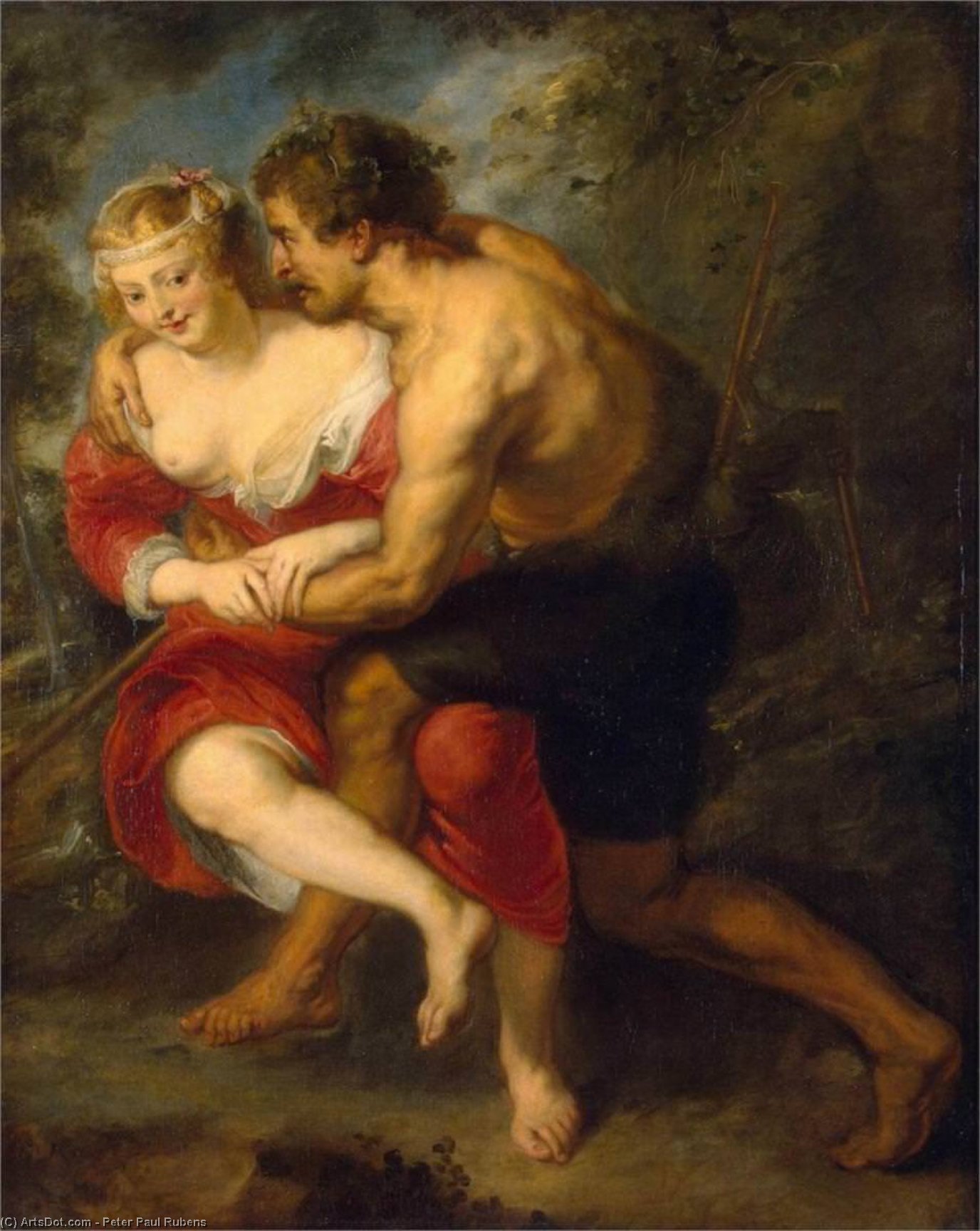 Wikioo.org - Encyklopedia Sztuk Pięknych - Malarstwo, Grafika Peter Paul Rubens - Pastoral Scene