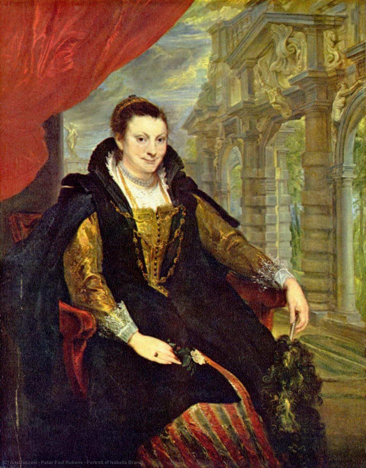 Wikioo.org - The Encyclopedia of Fine Arts - Painting, Artwork by Peter Paul Rubens - Portrait of Isabella Brandt