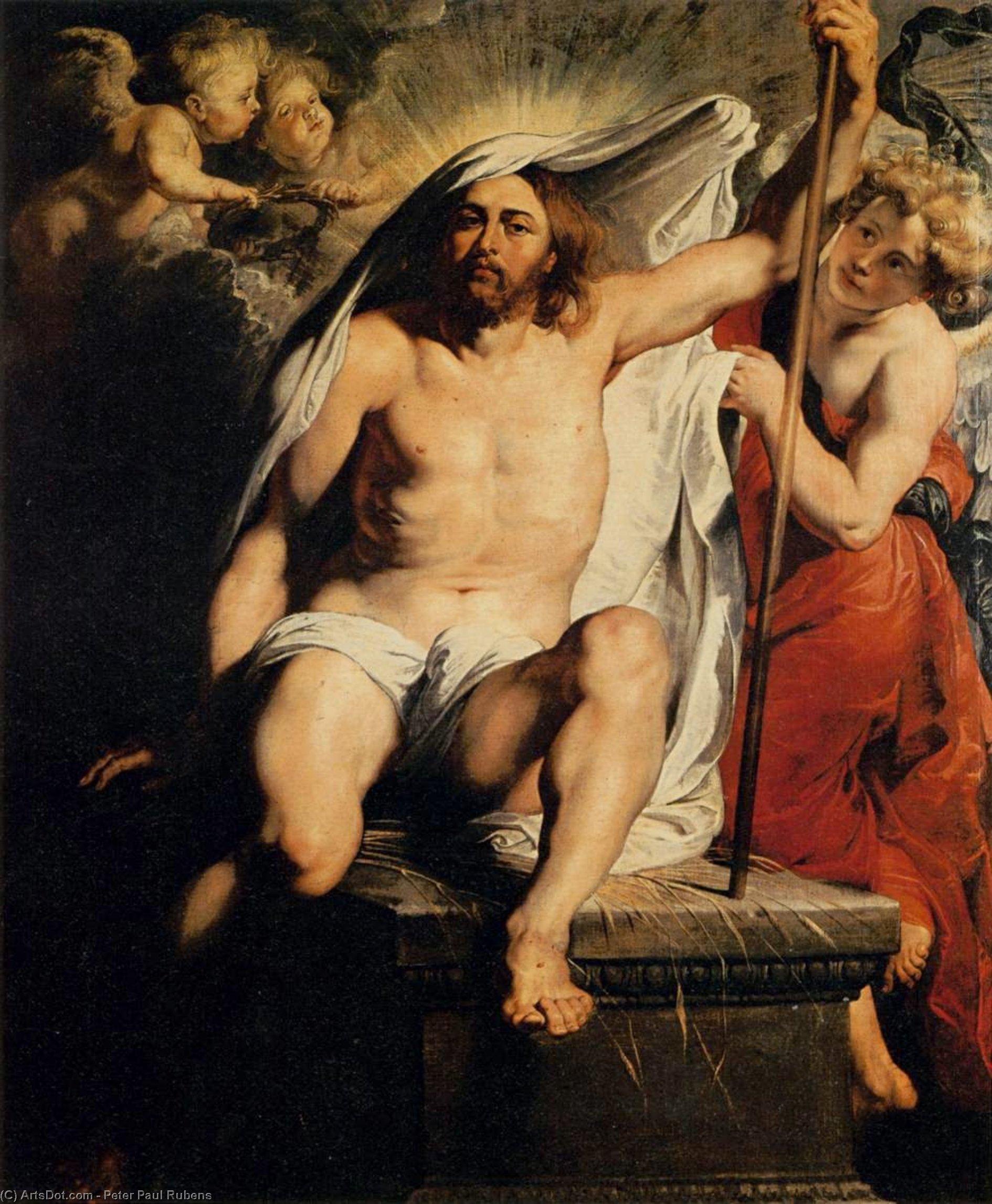 Wikioo.org - สารานุกรมวิจิตรศิลป์ - จิตรกรรม Peter Paul Rubens - Christ Resurrected