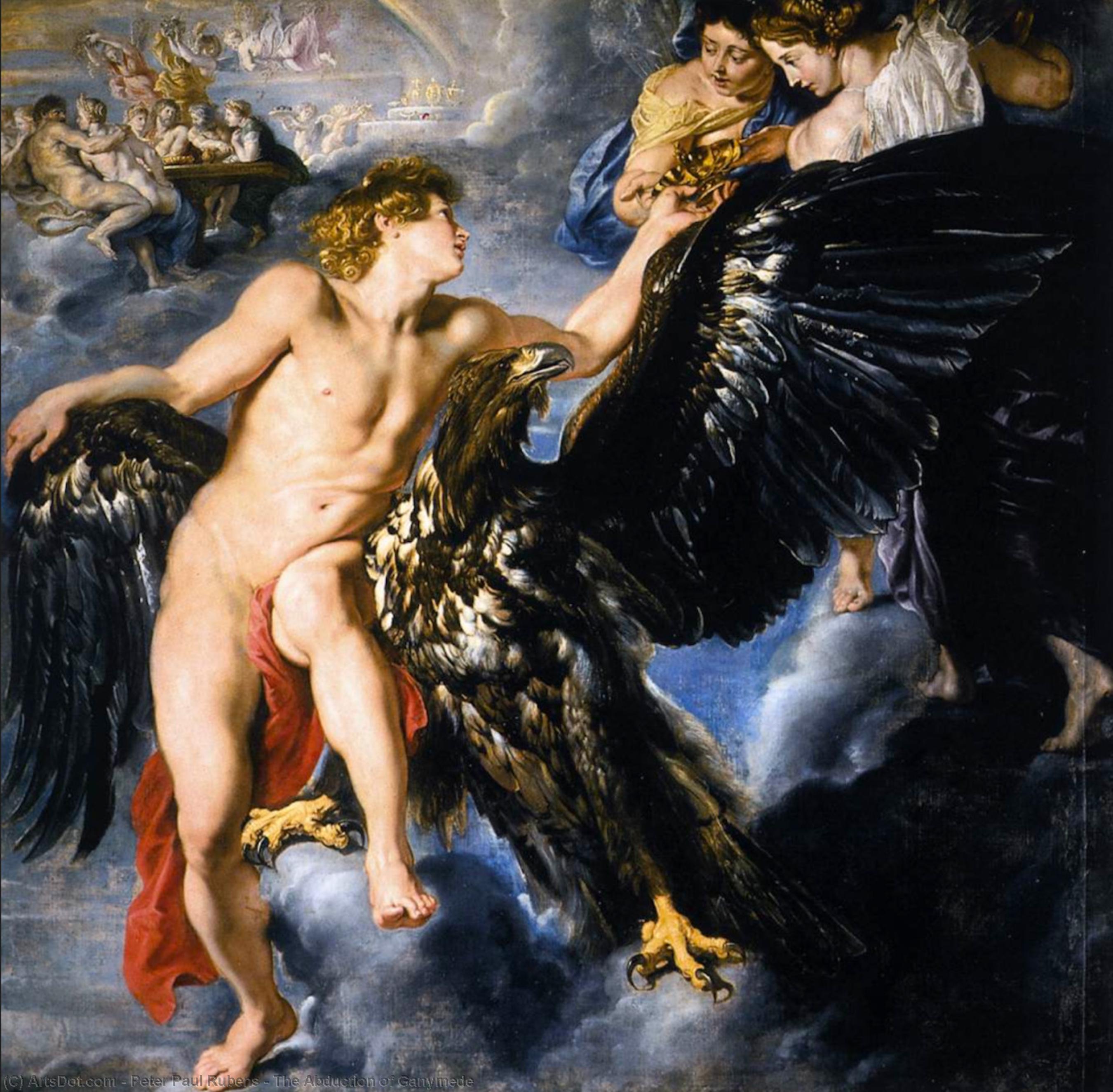 WikiOO.org - 백과 사전 - 회화, 삽화 Peter Paul Rubens - The Abduction of Ganymede