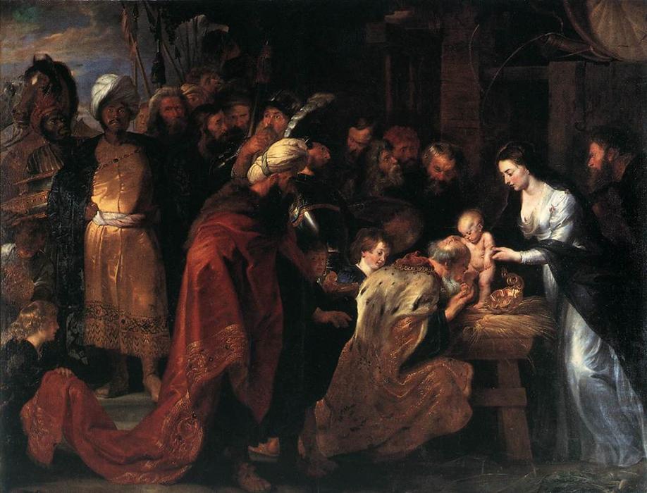WikiOO.org - Enciklopedija dailės - Tapyba, meno kuriniai Peter Paul Rubens - Adoration of the Magi