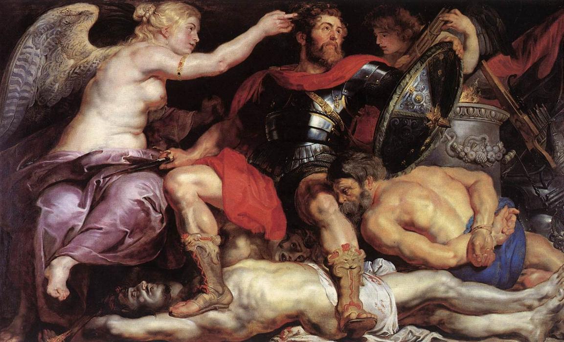 Wikioo.org – La Enciclopedia de las Bellas Artes - Pintura, Obras de arte de Peter Paul Rubens - el triunfo de el  victoria