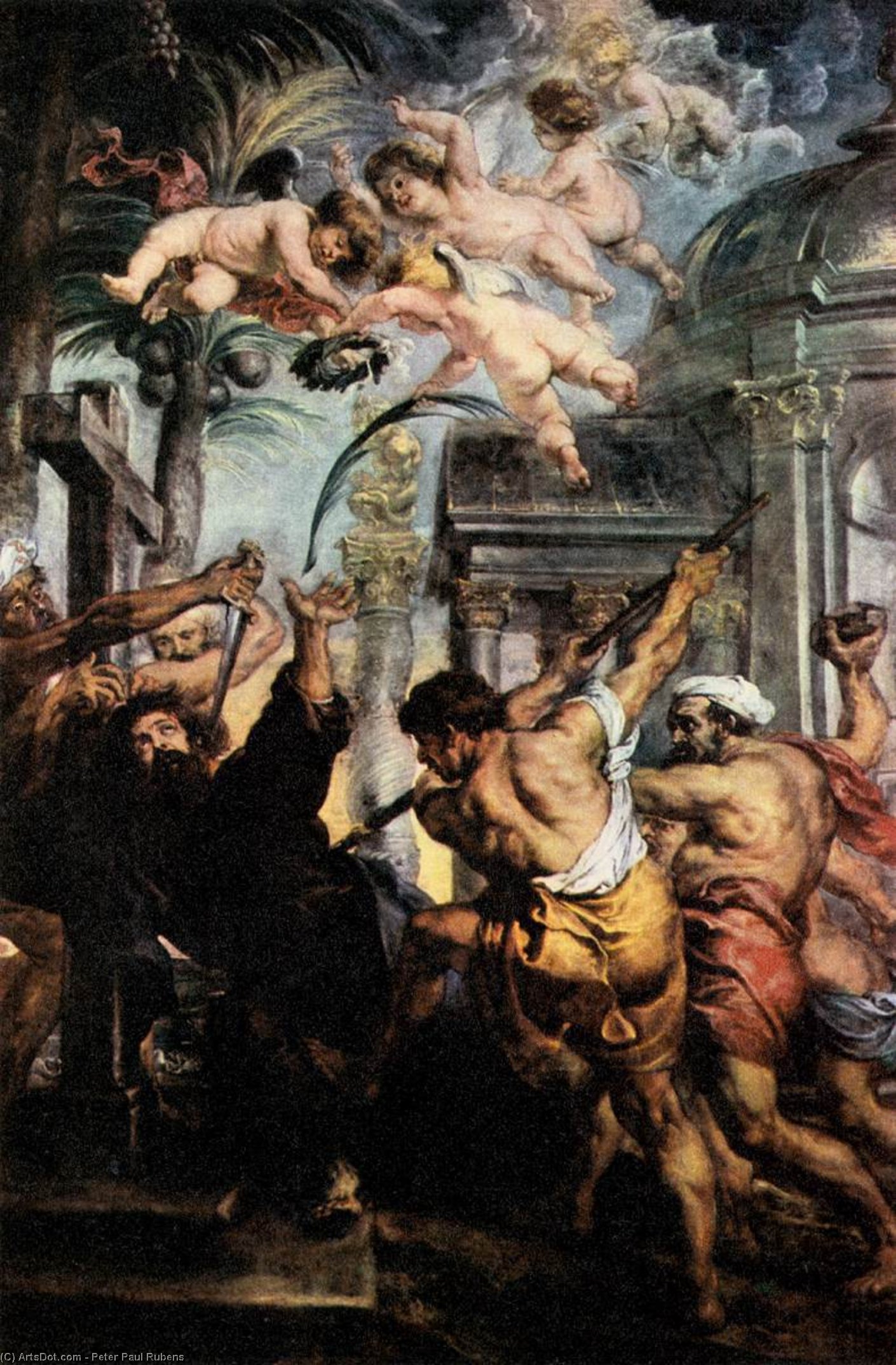 Wikioo.org - The Encyclopedia of Fine Arts - Painting, Artwork by Peter Paul Rubens - Martyrdom of St. Thomas