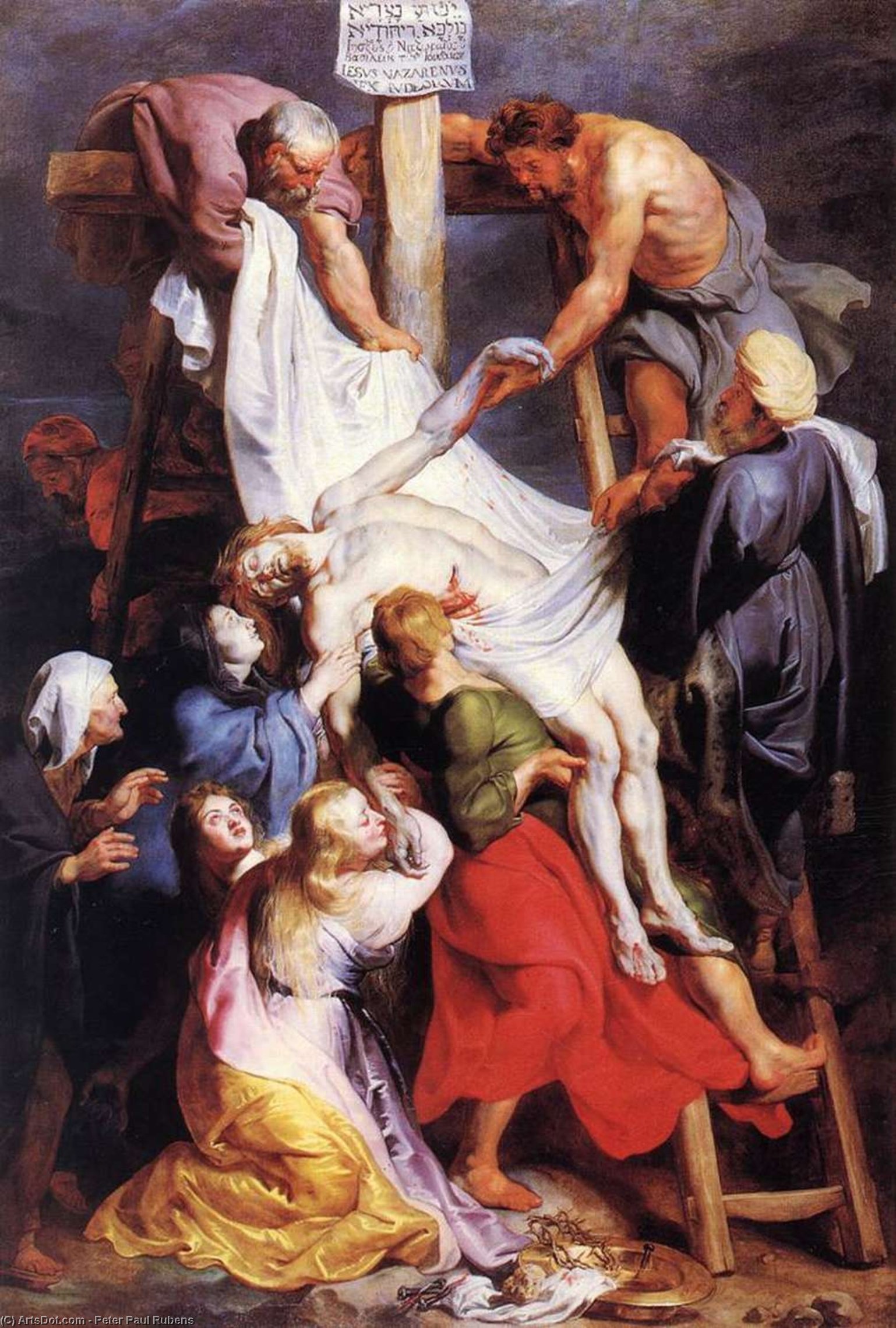WikiOO.org - Güzel Sanatlar Ansiklopedisi - Resim, Resimler Peter Paul Rubens - Descent from the Cross