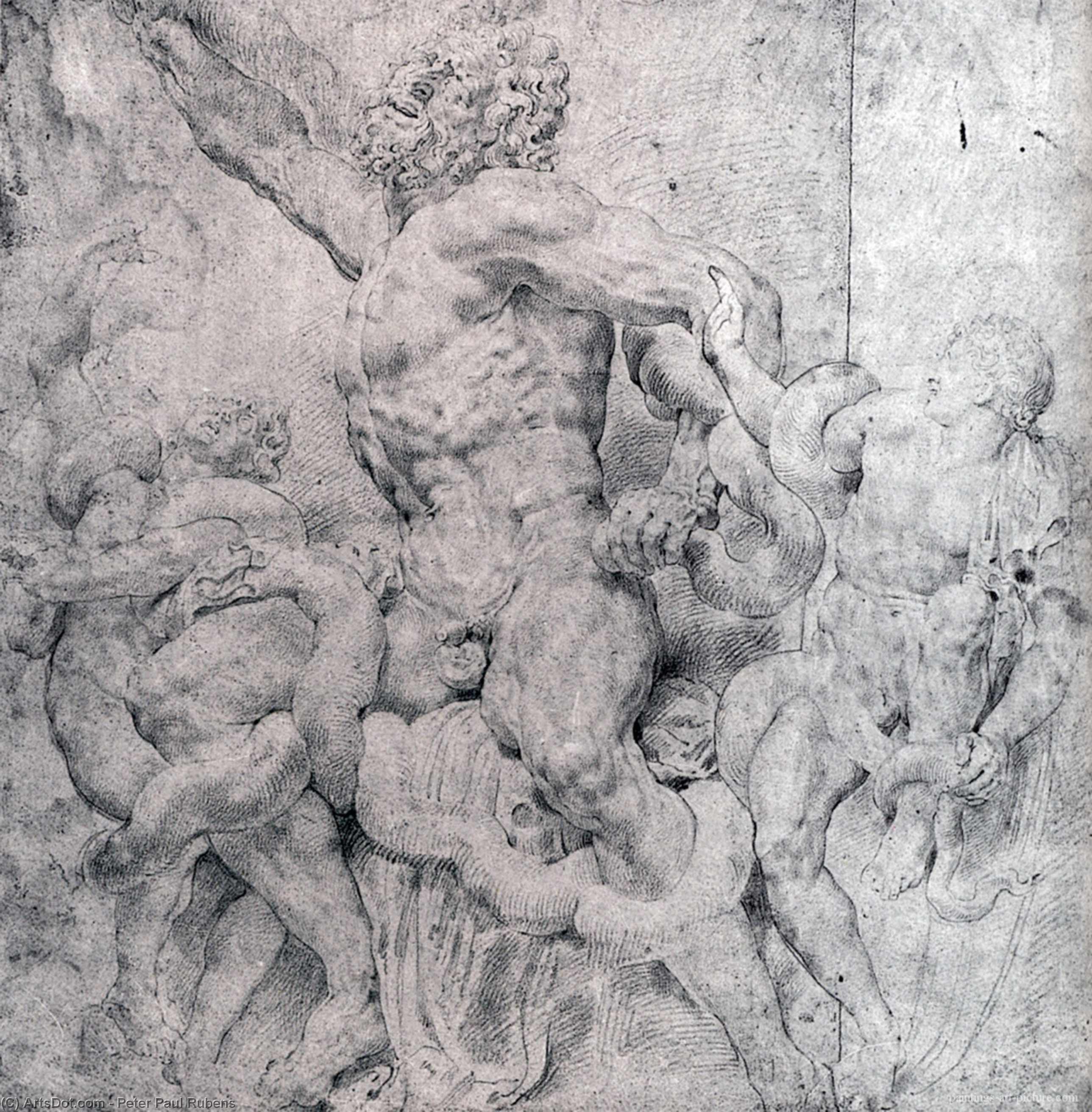 WikiOO.org - Enciklopedija likovnih umjetnosti - Slikarstvo, umjetnička djela Peter Paul Rubens - Laocoon and His Sons