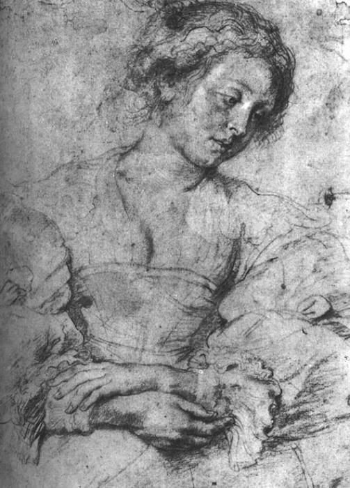 WikiOO.org - Güzel Sanatlar Ansiklopedisi - Resim, Resimler Peter Paul Rubens - Portrait of a Young Woman