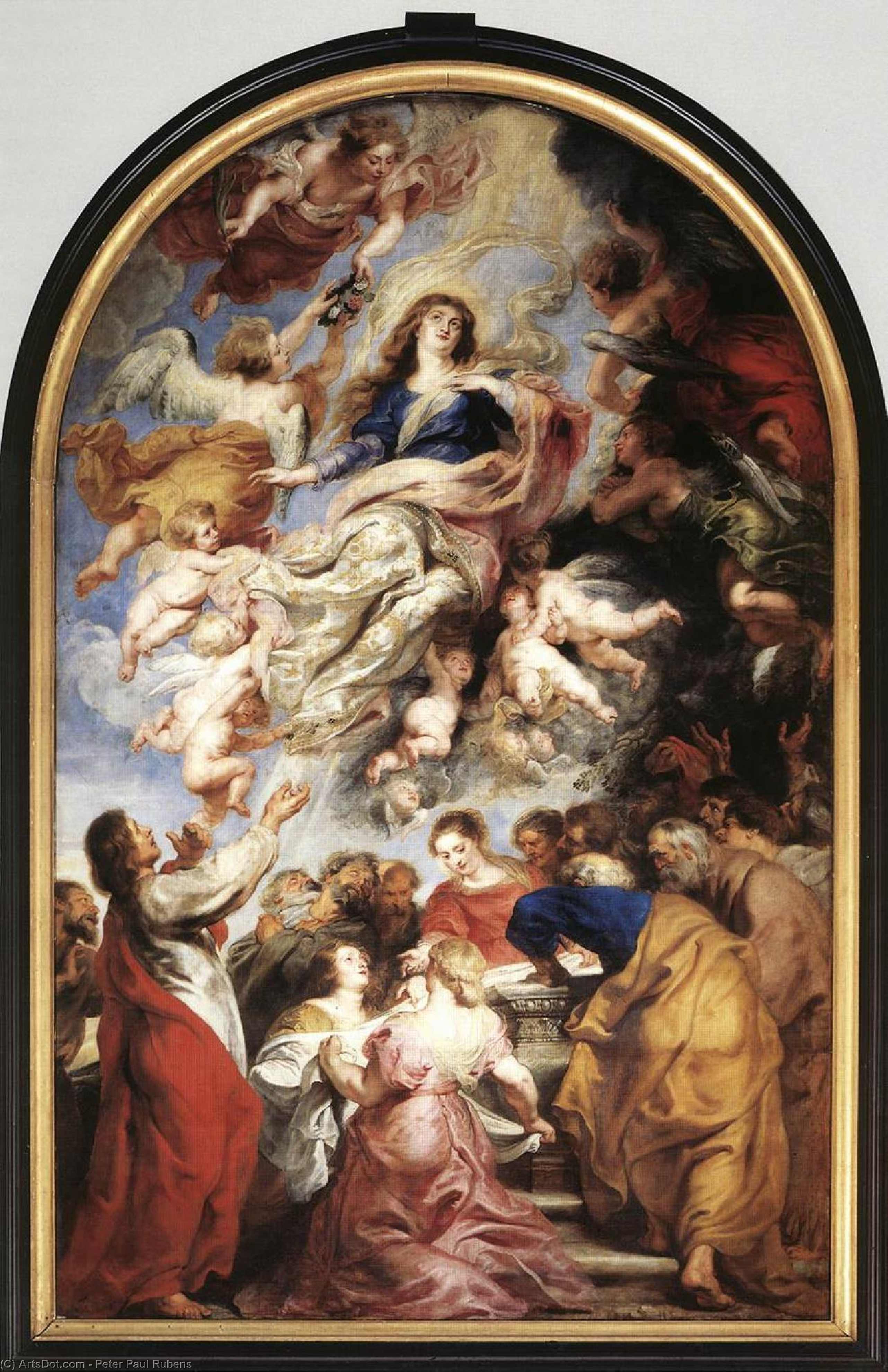 WikiOO.org - 백과 사전 - 회화, 삽화 Peter Paul Rubens - Assumption of the Virgin