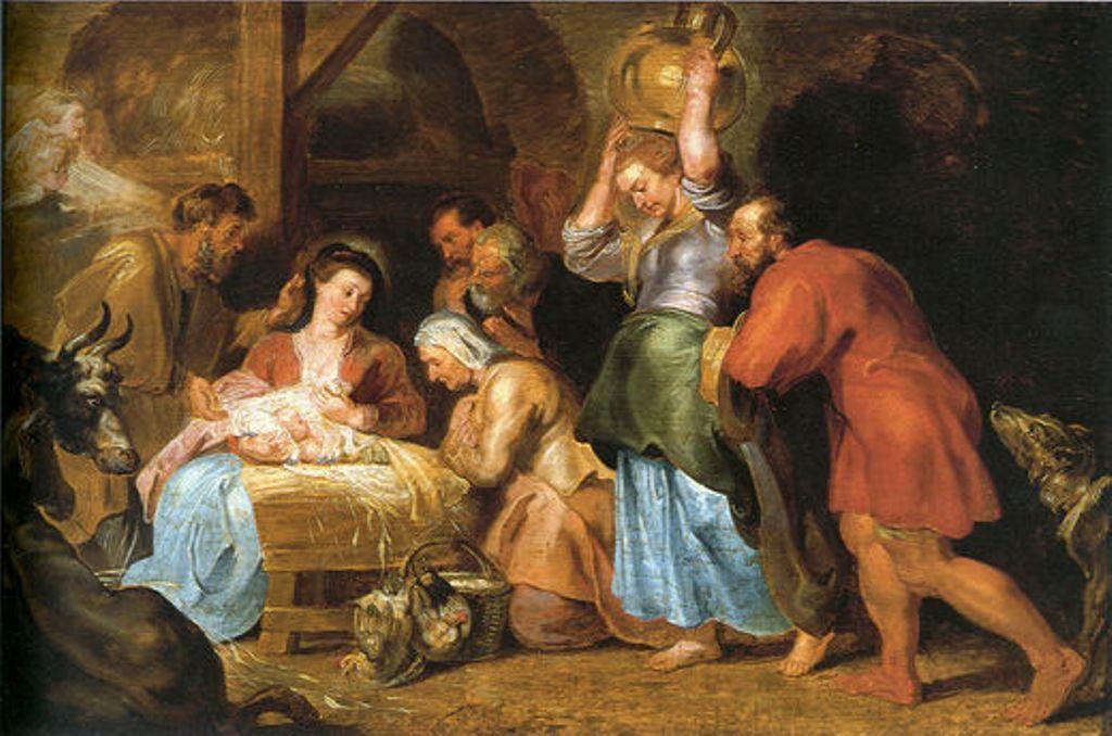 WikiOO.org - Encyclopedia of Fine Arts - Lukisan, Artwork Peter Paul Rubens - Adoration of the Shepherds