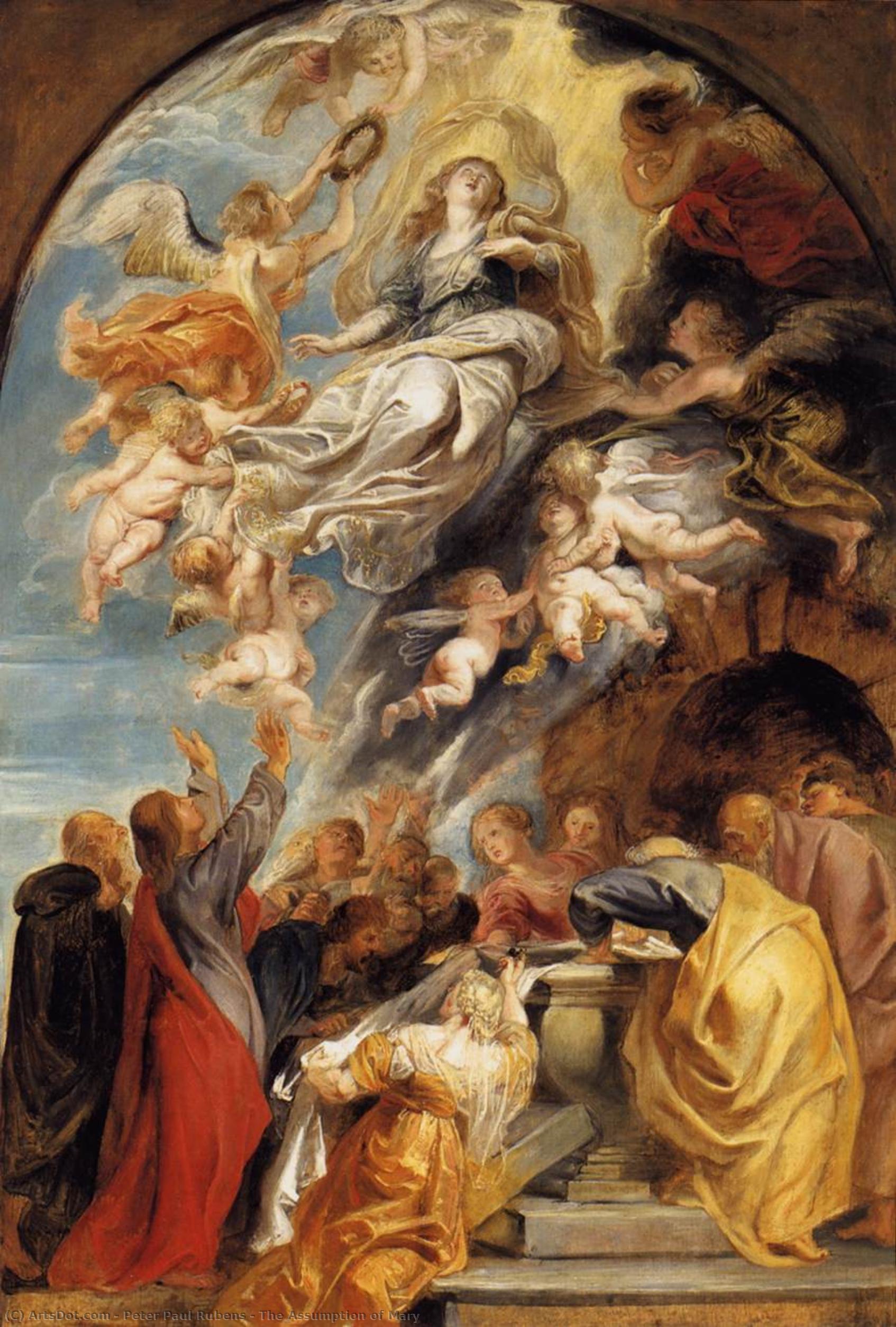 Wikioo.org - The Encyclopedia of Fine Arts - Painting, Artwork by Peter Paul Rubens - The Assumption of Mary