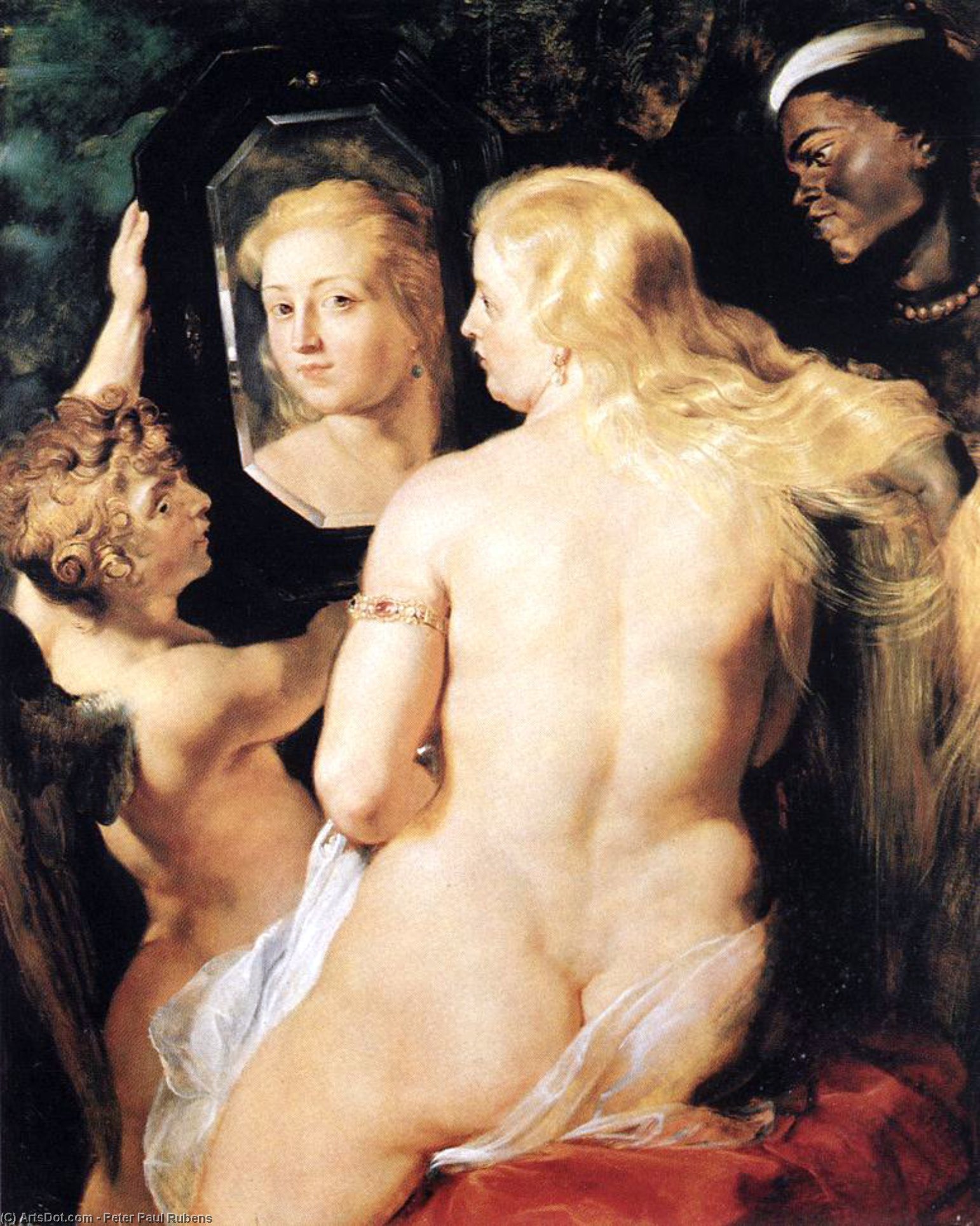 Wikoo.org - موسوعة الفنون الجميلة - اللوحة، العمل الفني Peter Paul Rubens - Morning Toilet of Venus