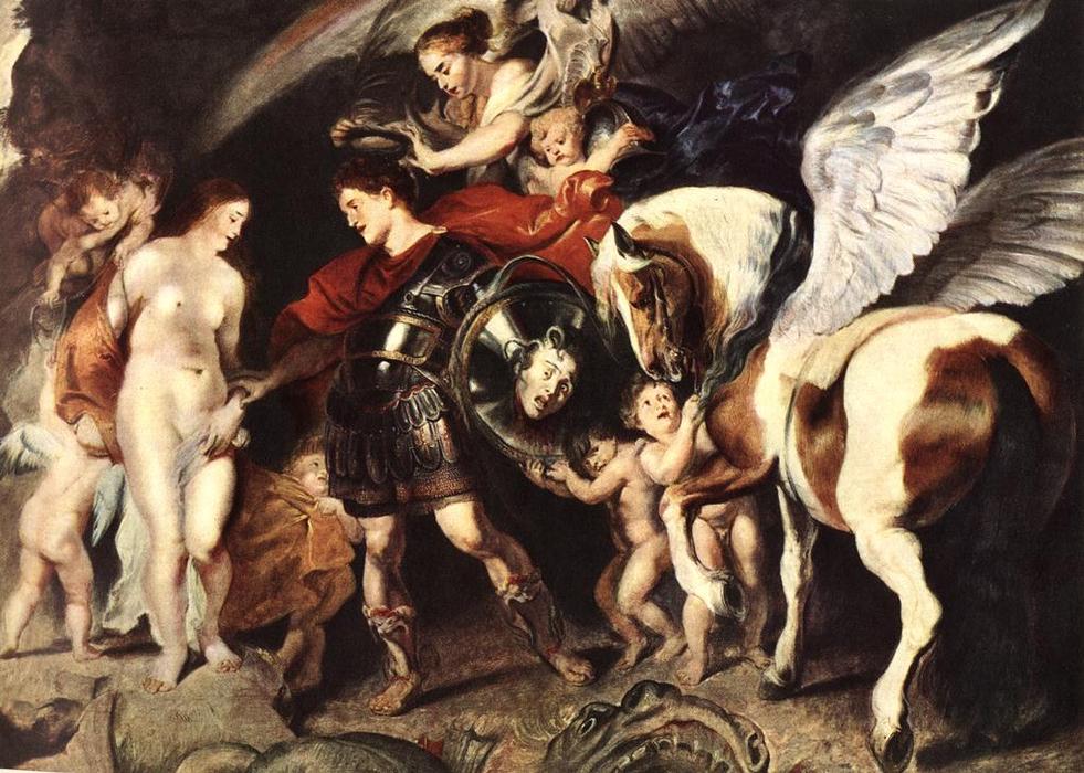 WikiOO.org - אנציקלופדיה לאמנויות יפות - ציור, יצירות אמנות Peter Paul Rubens - Perseus and Andromeda