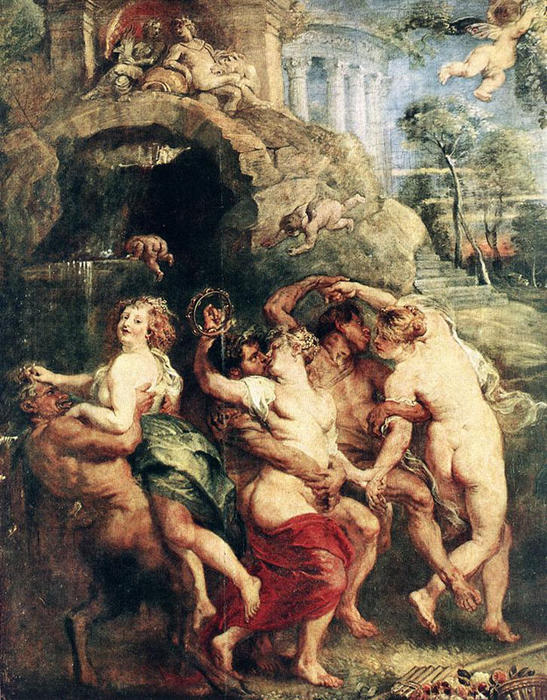 Wikoo.org - موسوعة الفنون الجميلة - اللوحة، العمل الفني Peter Paul Rubens - Feast of Venus