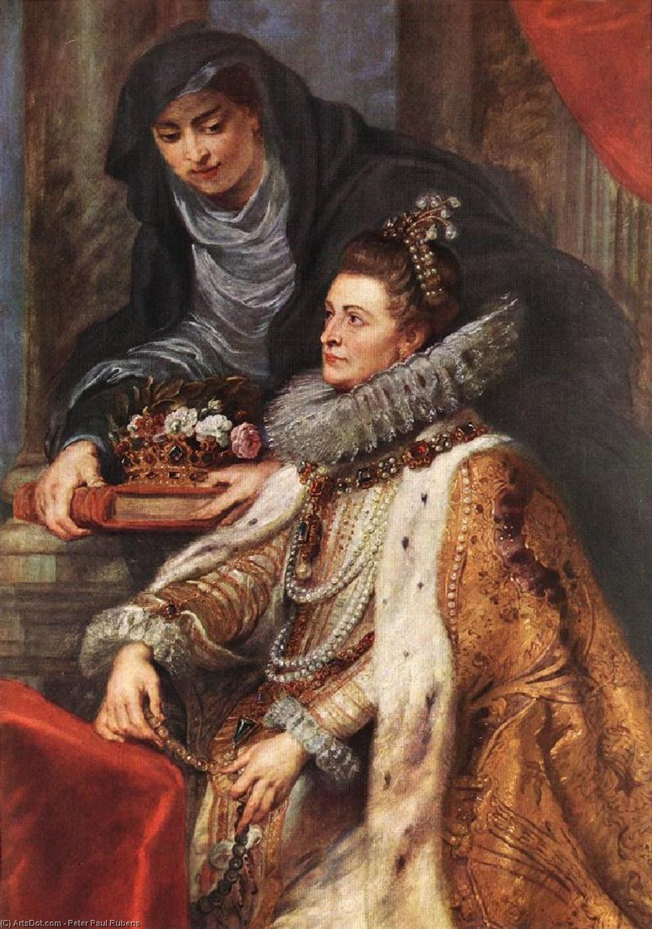WikiOO.org - Enciclopédia das Belas Artes - Pintura, Arte por Peter Paul Rubens - Altarpiece of St. Ildefonso (right panel)