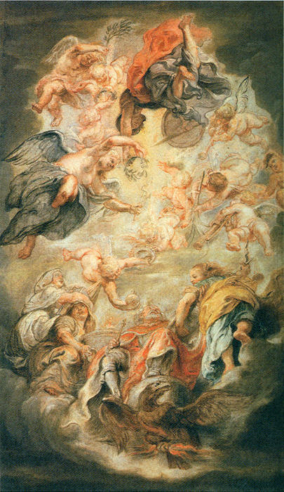 WikiOO.org - Enciclopedia of Fine Arts - Pictura, lucrări de artă Peter Paul Rubens - Apotheosis of King James I