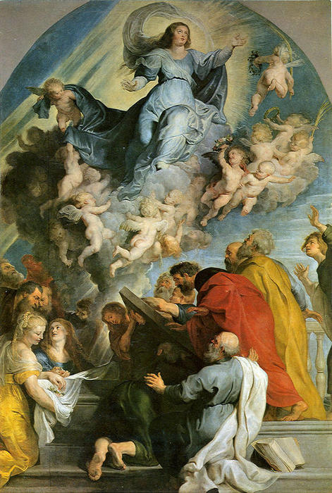 Wikioo.org – La Enciclopedia de las Bellas Artes - Pintura, Obras de arte de Peter Paul Rubens - asunción de virgen