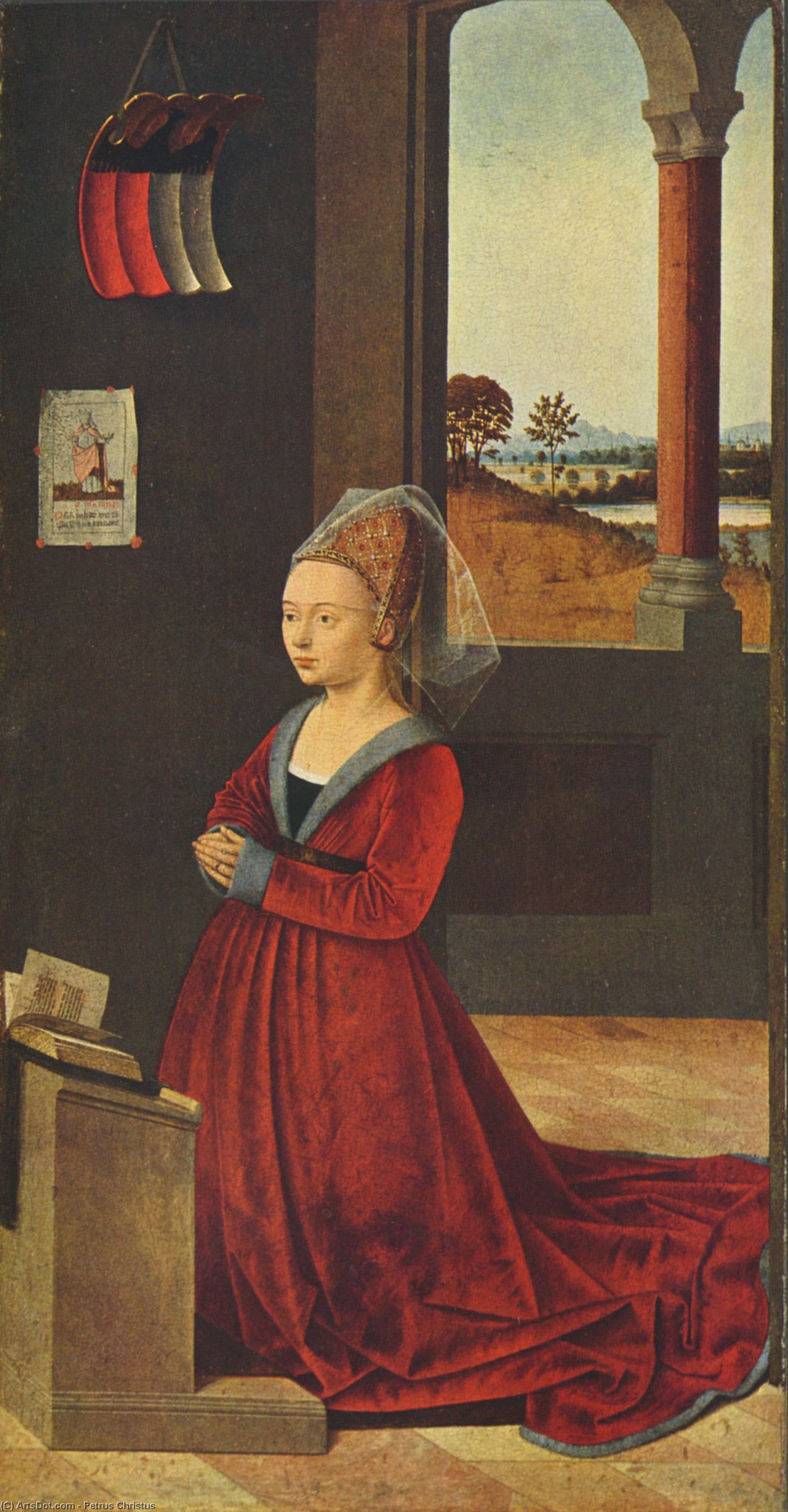 Wikioo.org - The Encyclopedia of Fine Arts - Painting, Artwork by Petrus Christus - Kneeling female donor
