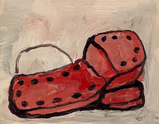 Wikioo.org – La Enciclopedia de las Bellas Artes - Pintura, Obras de arte de Philip Guston - zapatos
