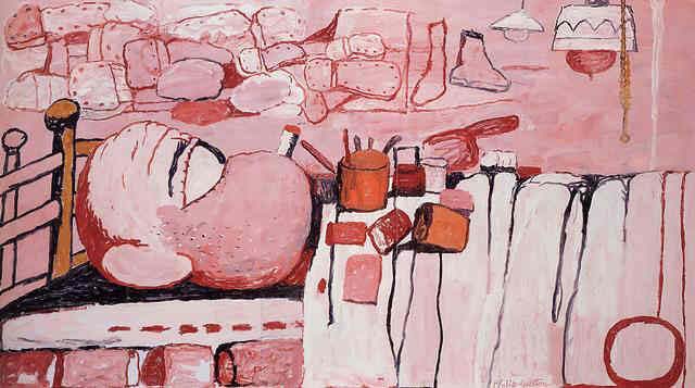 Wikioo.org - The Encyclopedia of Fine Arts - Painting, Artwork by Philip Guston - Painter in Bed