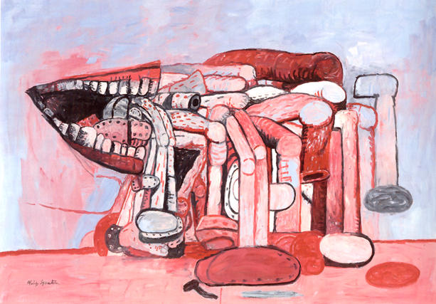 WikiOO.org - 백과 사전 - 회화, 삽화 Philip Guston - Painter's Forms No. 2