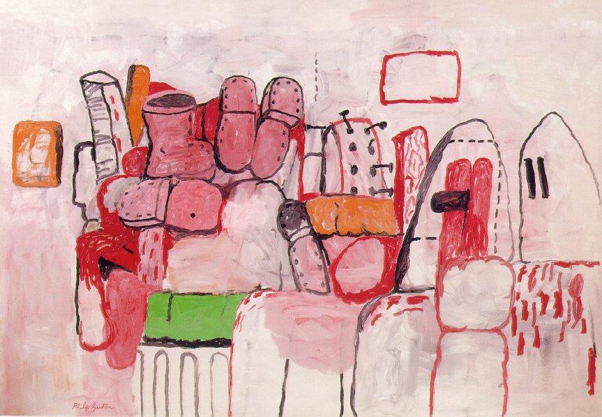 Wikioo.org - The Encyclopedia of Fine Arts - Painting, Artwork by Philip Guston - Days Work