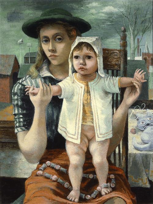 Wikioo.org – La Enciclopedia de las Bellas Artes - Pintura, Obras de arte de Philip Guston - los jóvenes madre