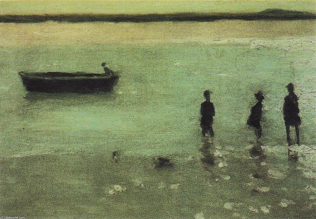 Wikioo.org – L'Enciclopedia delle Belle Arti - Pittura, Opere di Philip Wilson Steer - Spiaggia a Etaples