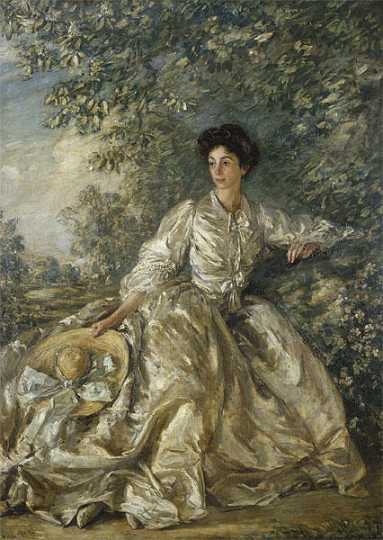 Wikioo.org - The Encyclopedia of Fine Arts - Painting, Artwork by Philip Wilson Steer - Mrs Violet M. Hammersley