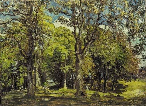 Wikioo.org - The Encyclopedia of Fine Arts - Painting, Artwork by Philip Wilson Steer - The Oak Grove, Bridgnorth, Shropshire