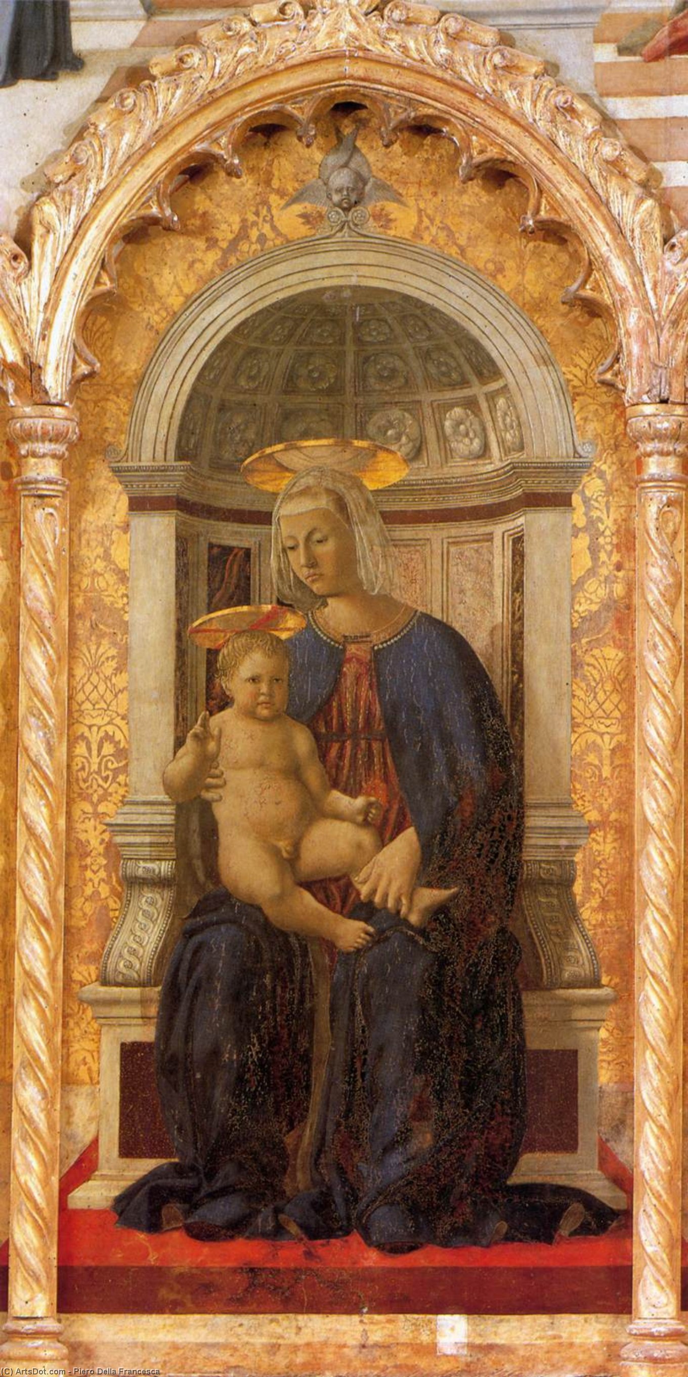 WikiOO.org - Encyclopedia of Fine Arts - Maľba, Artwork Piero Della Francesca - Madonna and Child